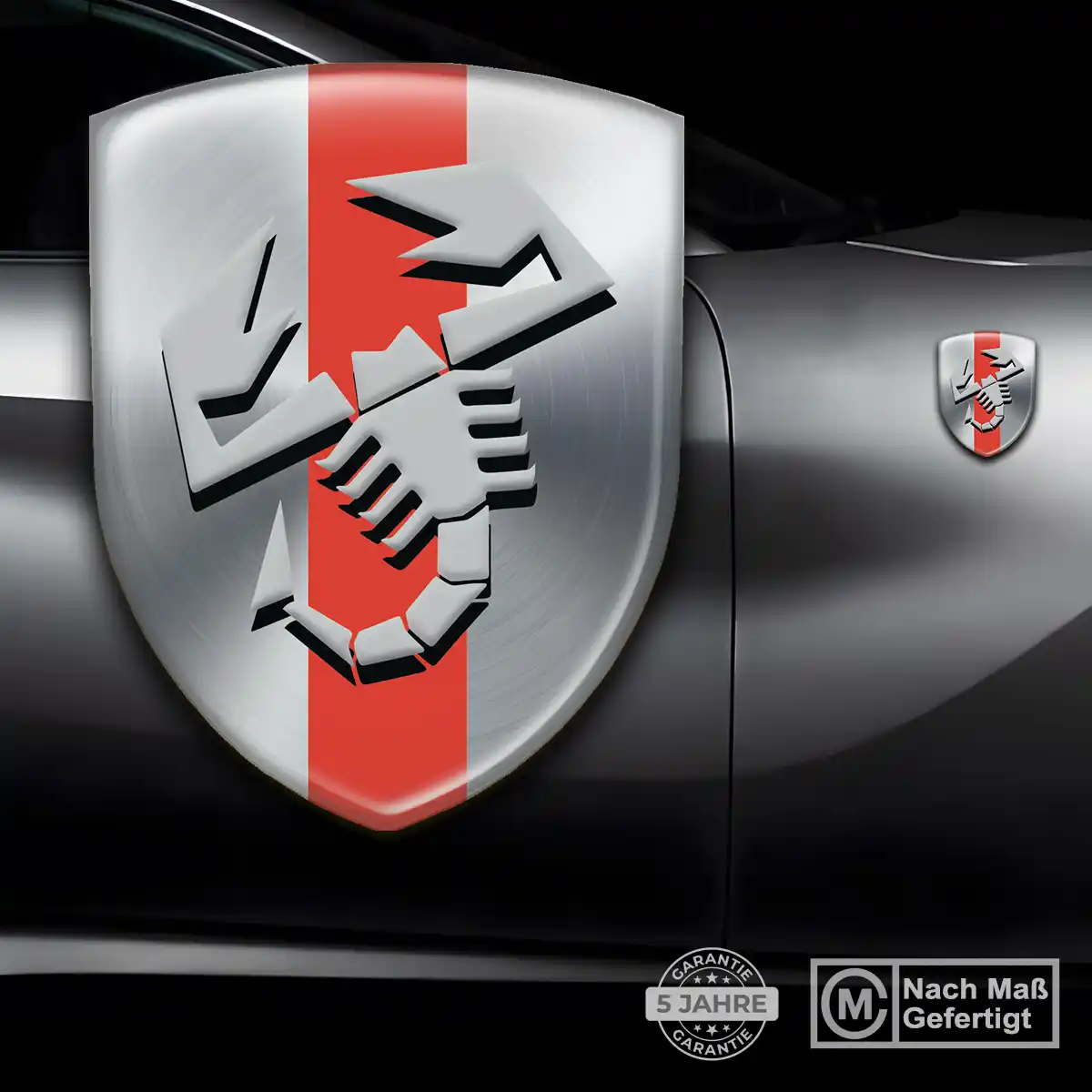 Abarth Silikon Aufkleber Auto Markenedition