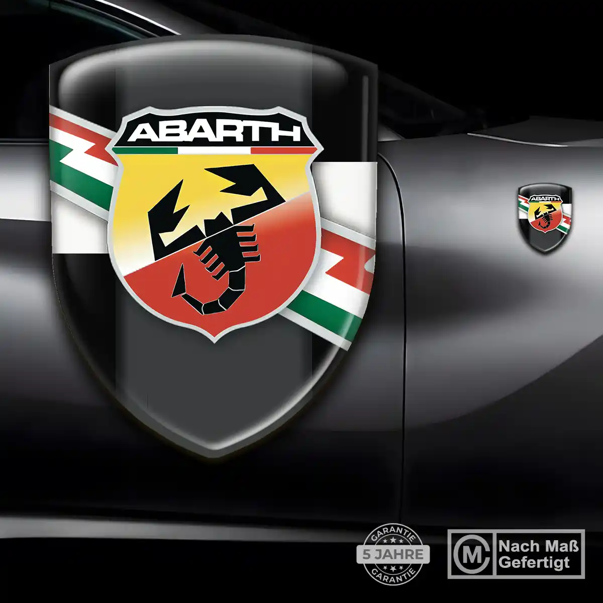 Abarth Silikon Aufkleber Auto Premium-Edition