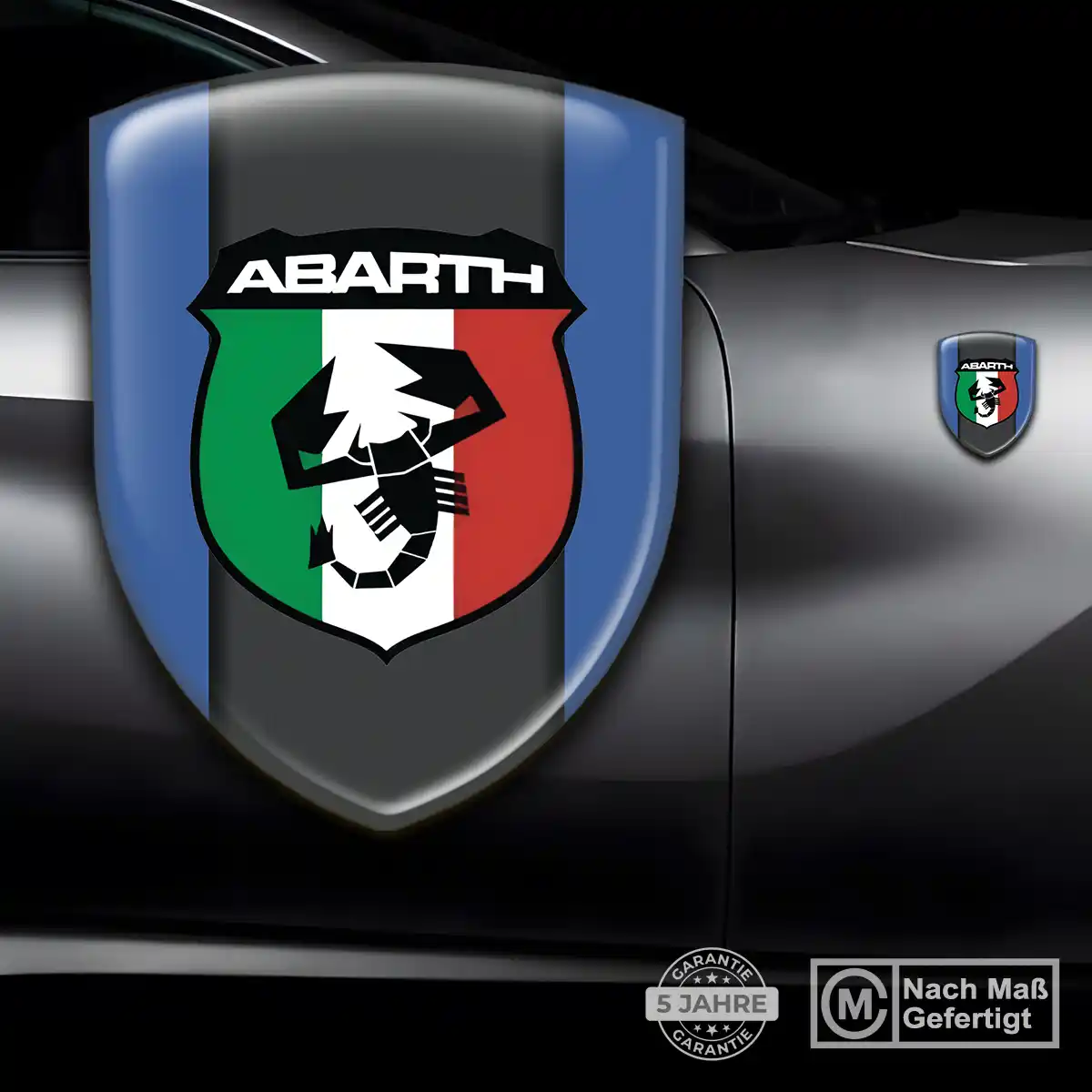 Abarth Silikon Aufkleber Auto Premiumqualität