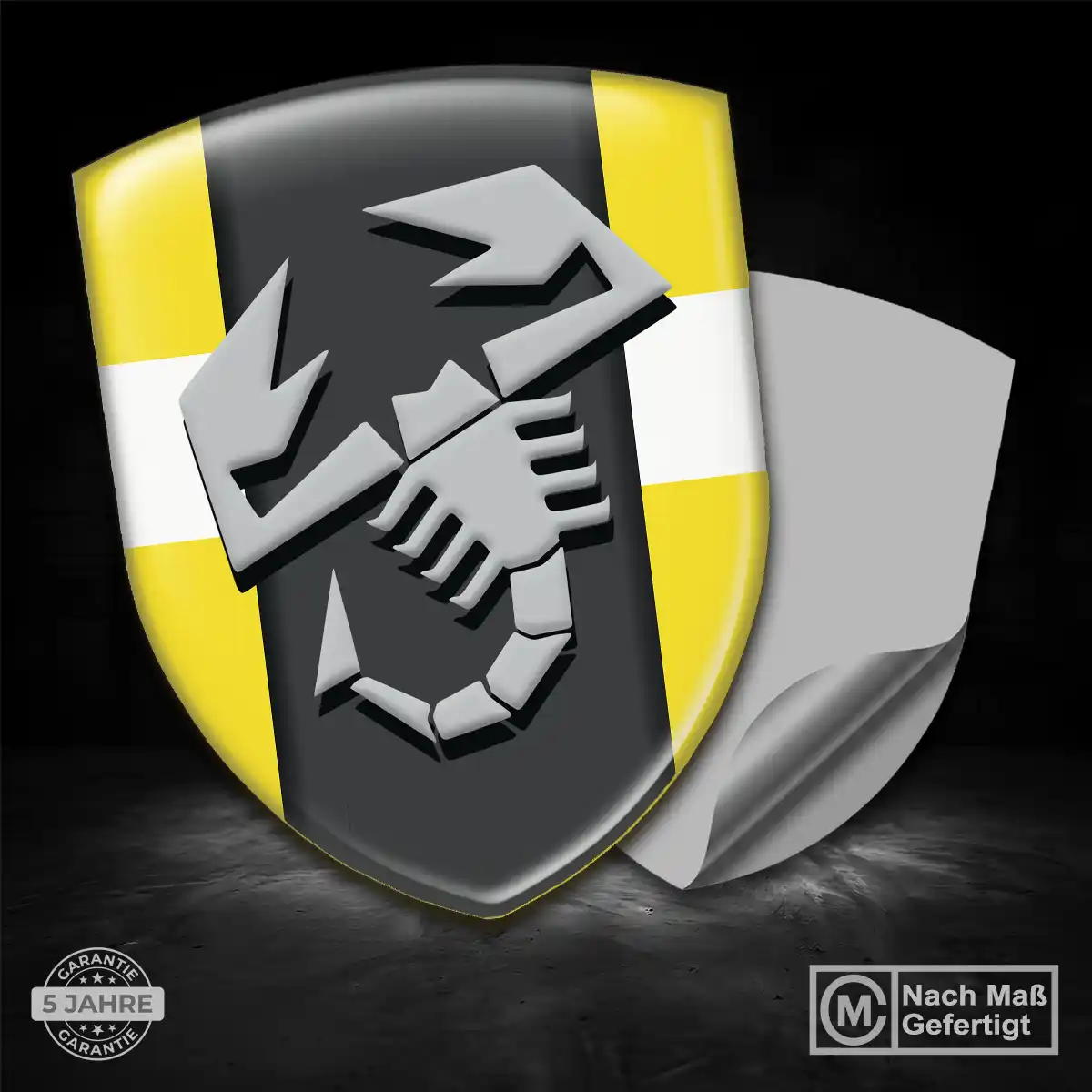 Abarth Silikon Aufkleber Auto Spitzenqualität