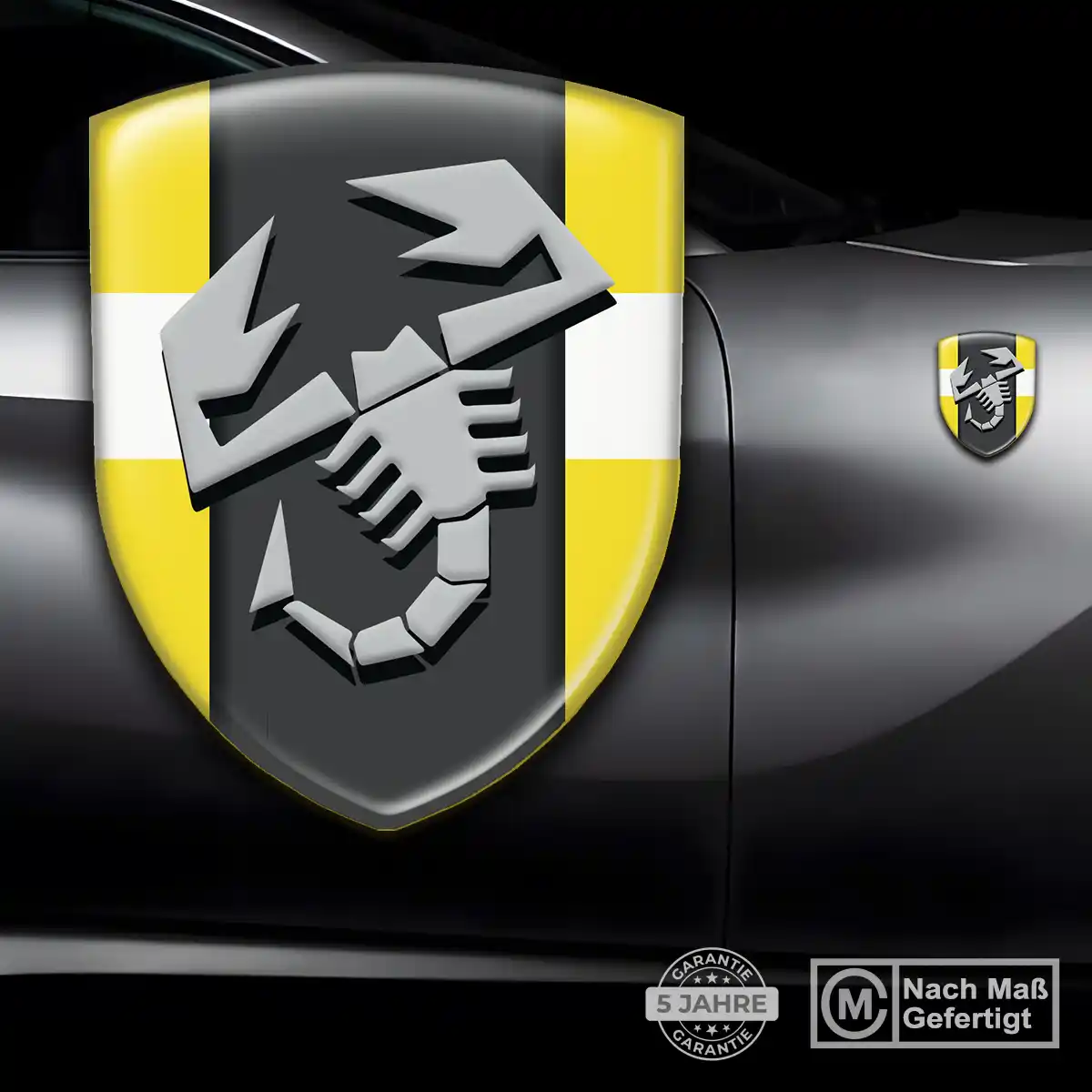 Abarth Silikon Aufkleber Auto Spitzenqualität