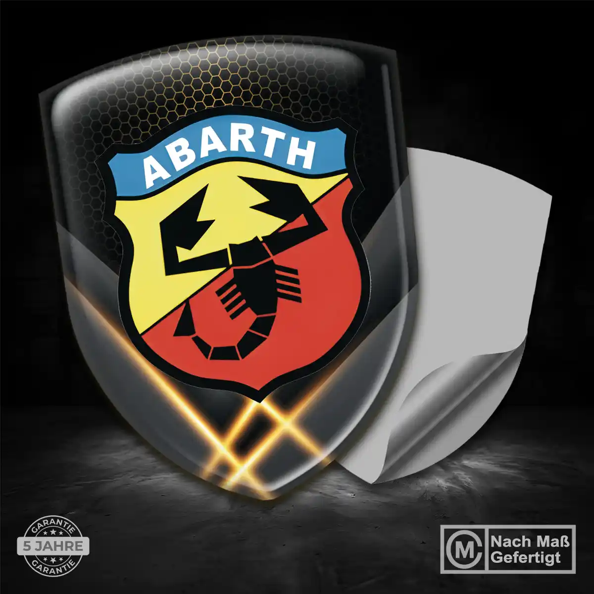 Abarth Silikon Aufkleber Auto Stilvolles Design