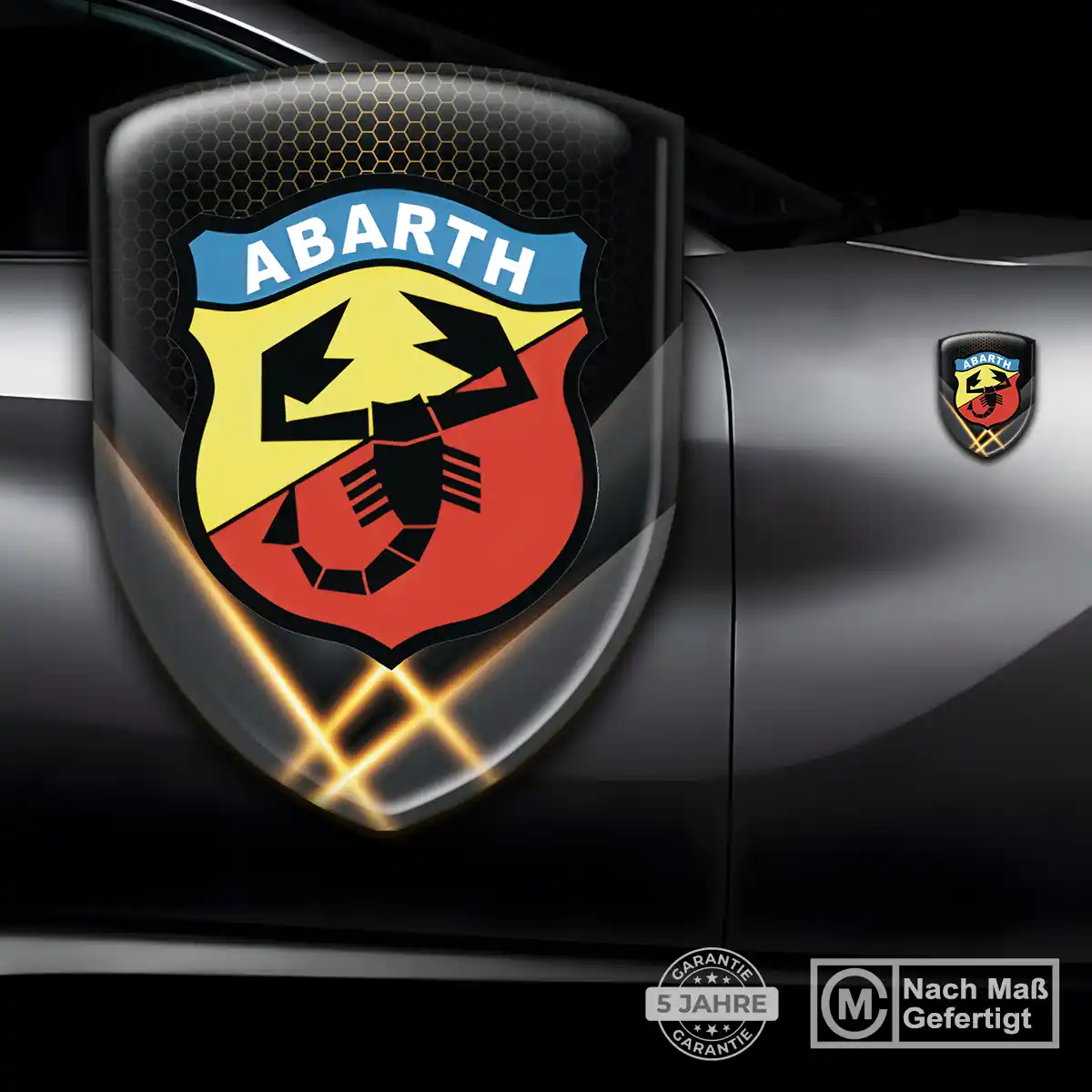 Abarth Silikon Aufkleber Auto Stilvolles Design
