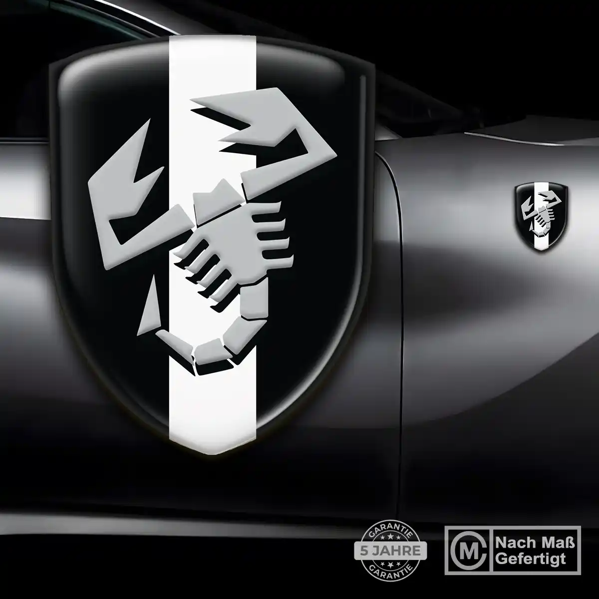 Abarth Silikon Aufkleber Auto Tuningfahrzeug