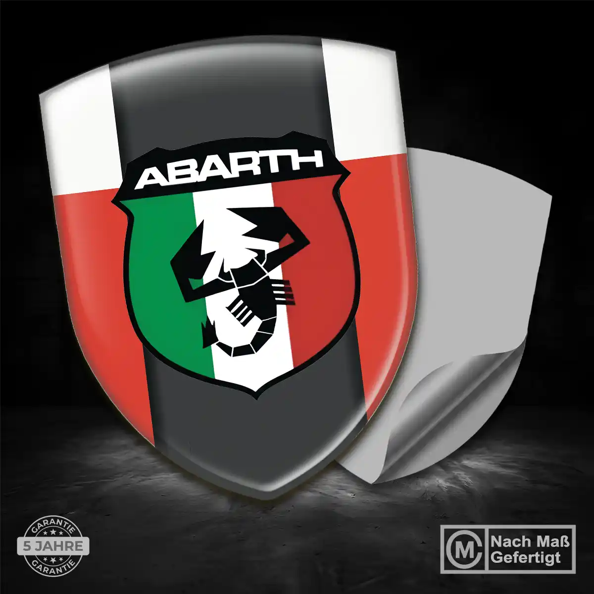 Abarth Silikon Aufkleber Elegantes Design