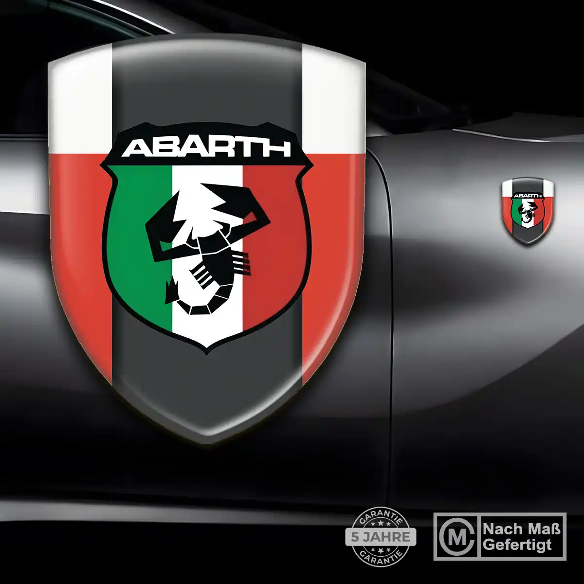 Abarth Silikon Aufkleber Elegantes Design