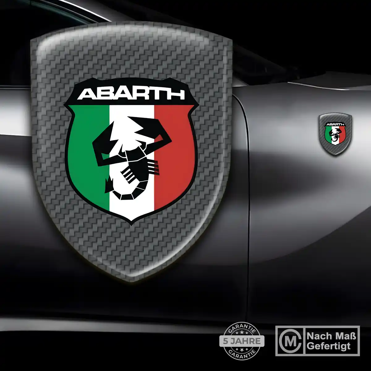 Abarth Silikon Aufkleber Embleme Anspruchsvolles Design