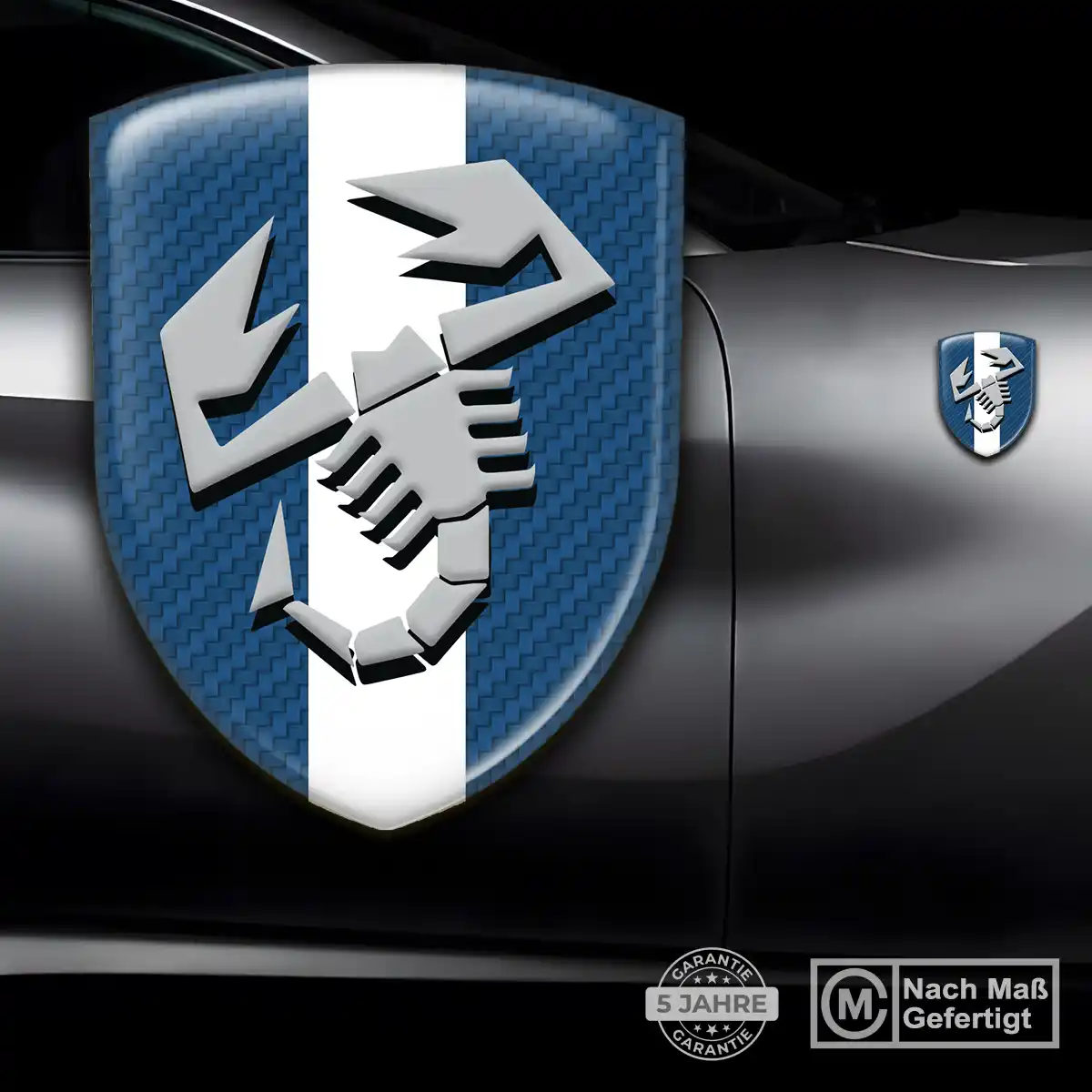 Abarth Silikon Aufkleber Embleme Ausdrucksstarkes Design