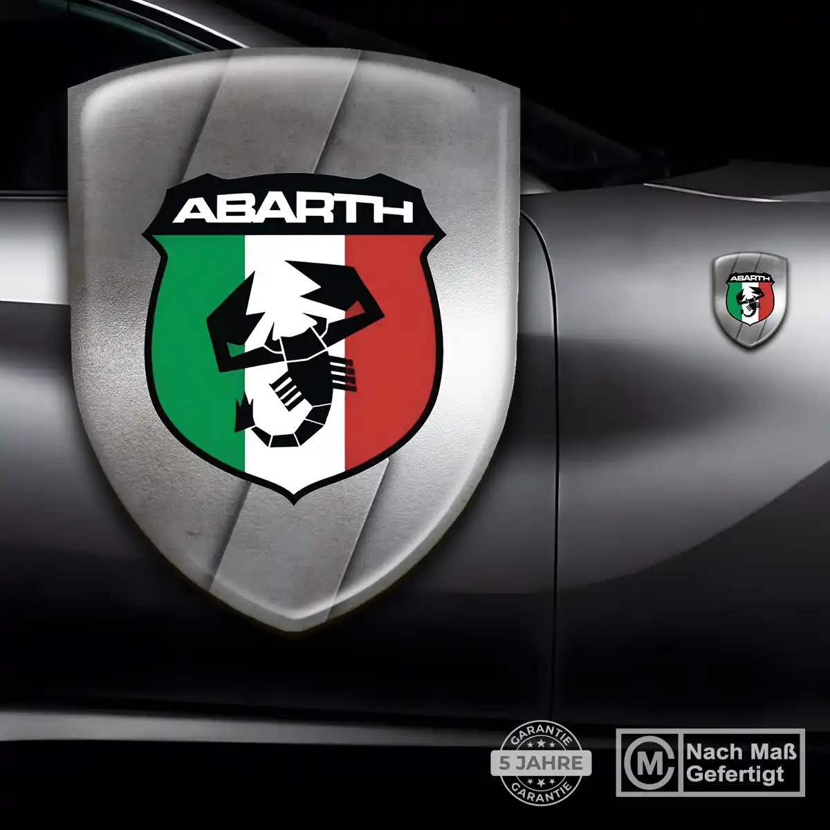 Abarth Silikon Aufkleber Embleme Auto Höchste Qualität
