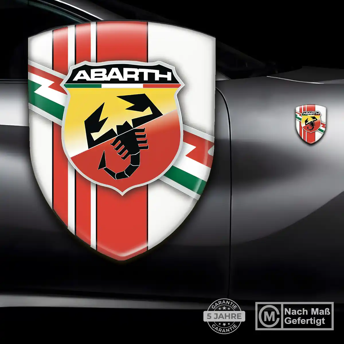 Abarth Silikon Aufkleber Embleme Auto Interieurdesign
