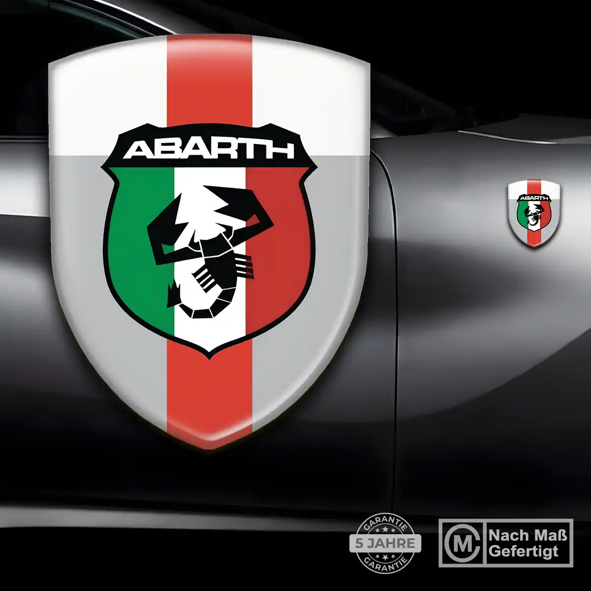 Abarth Silikon Aufkleber Embleme Auto Limitierte Auflage
