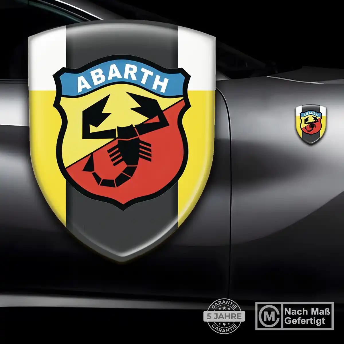 Abarth Silikon Aufkleber Embleme Auto Modernes Design