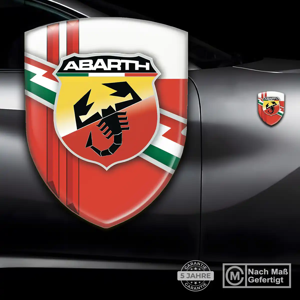 Abarth Silikon Aufkleber Embleme Auto Spitzenqualität