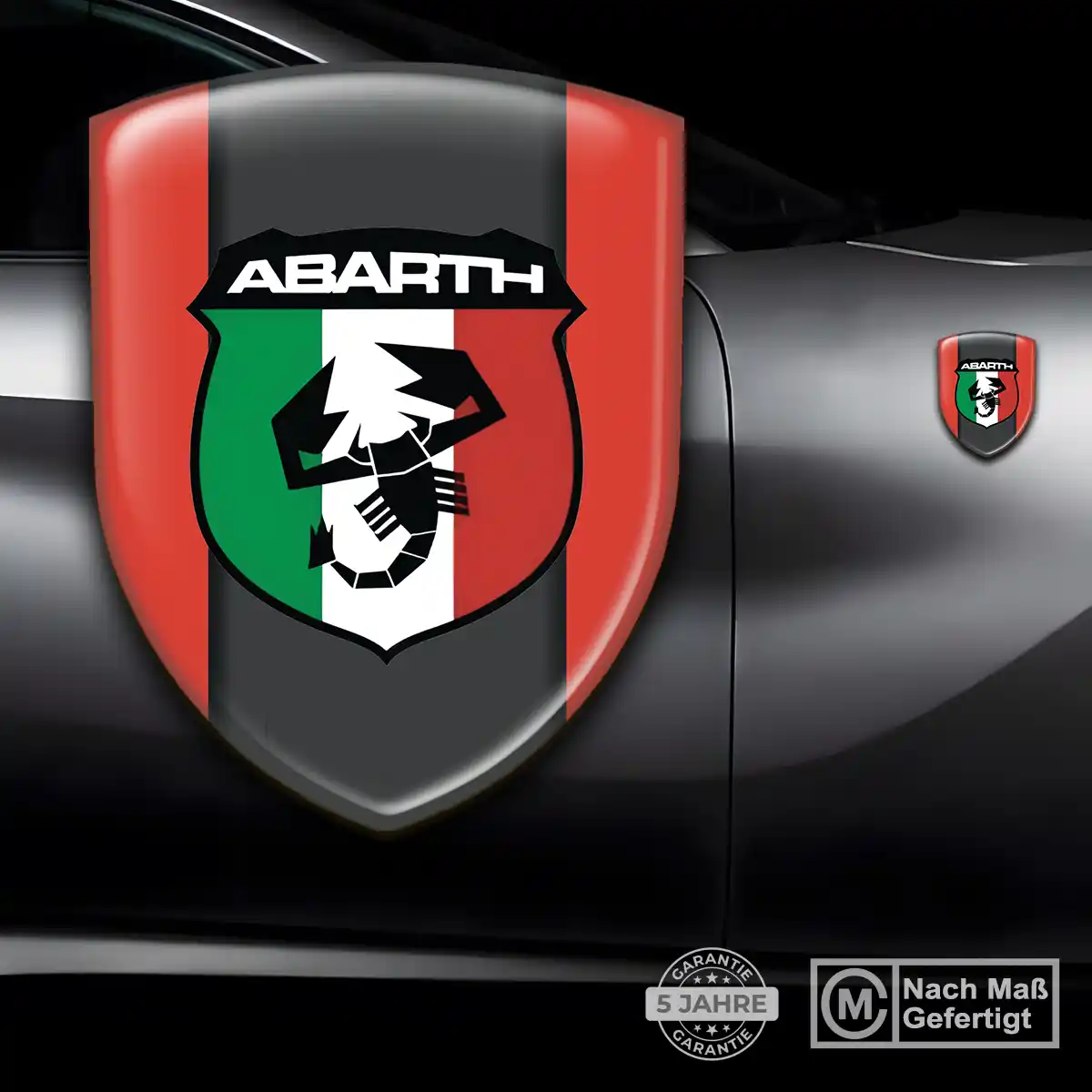 Abarth Silikon Aufkleber Embleme Auto Stilvolles Design