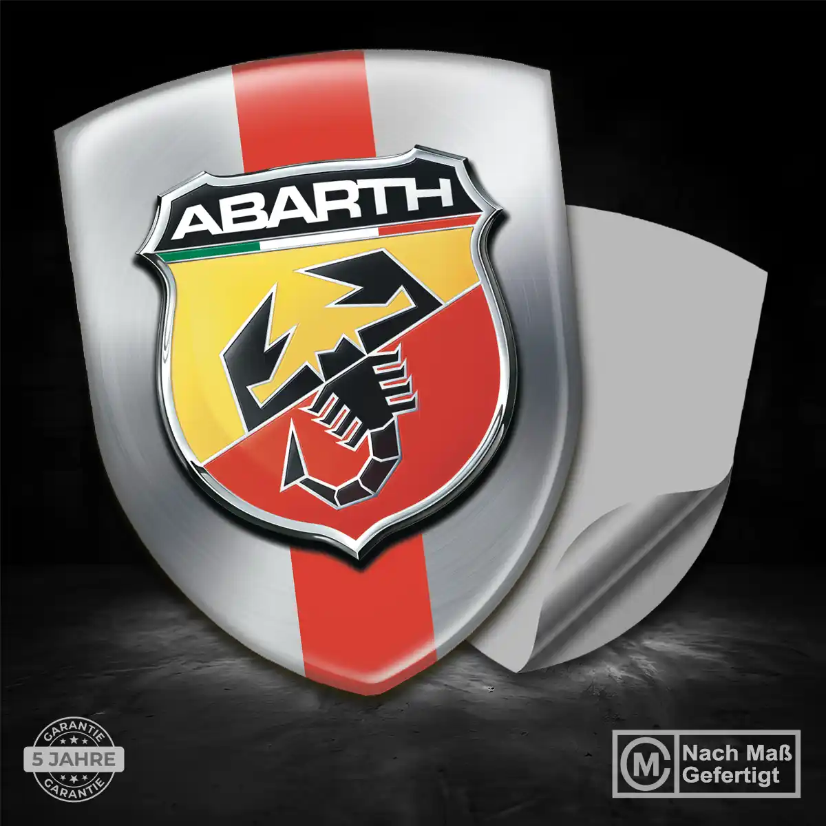 Abarth Silikon Aufkleber Embleme Überzeugende Qualität