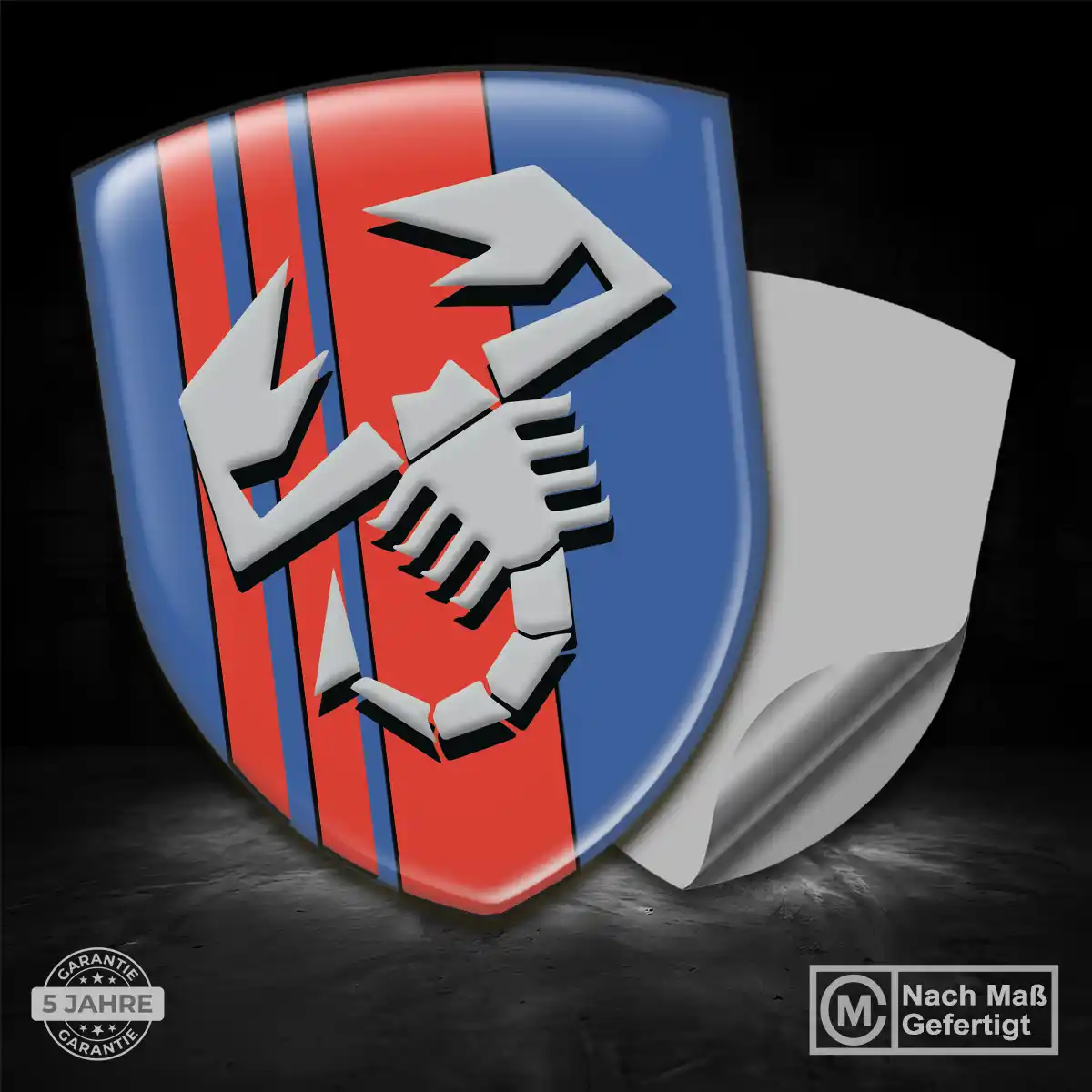 Abarth Silikon Aufkleber Embleme Edles Design