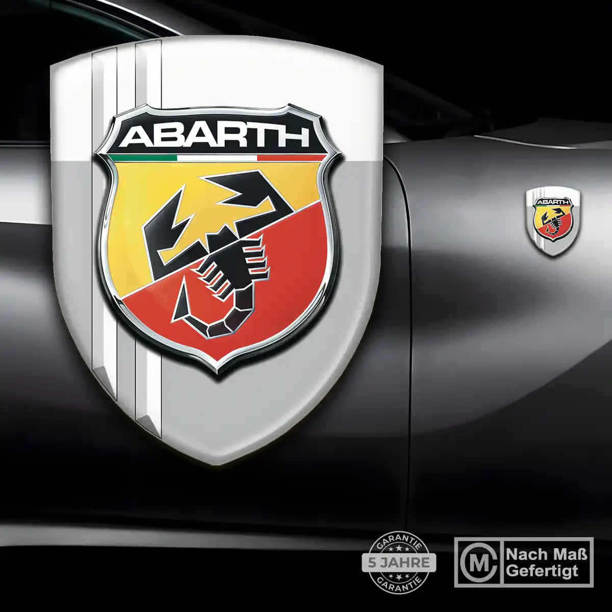 Abarth Silikon Aufkleber Embleme Exterieurdesign
