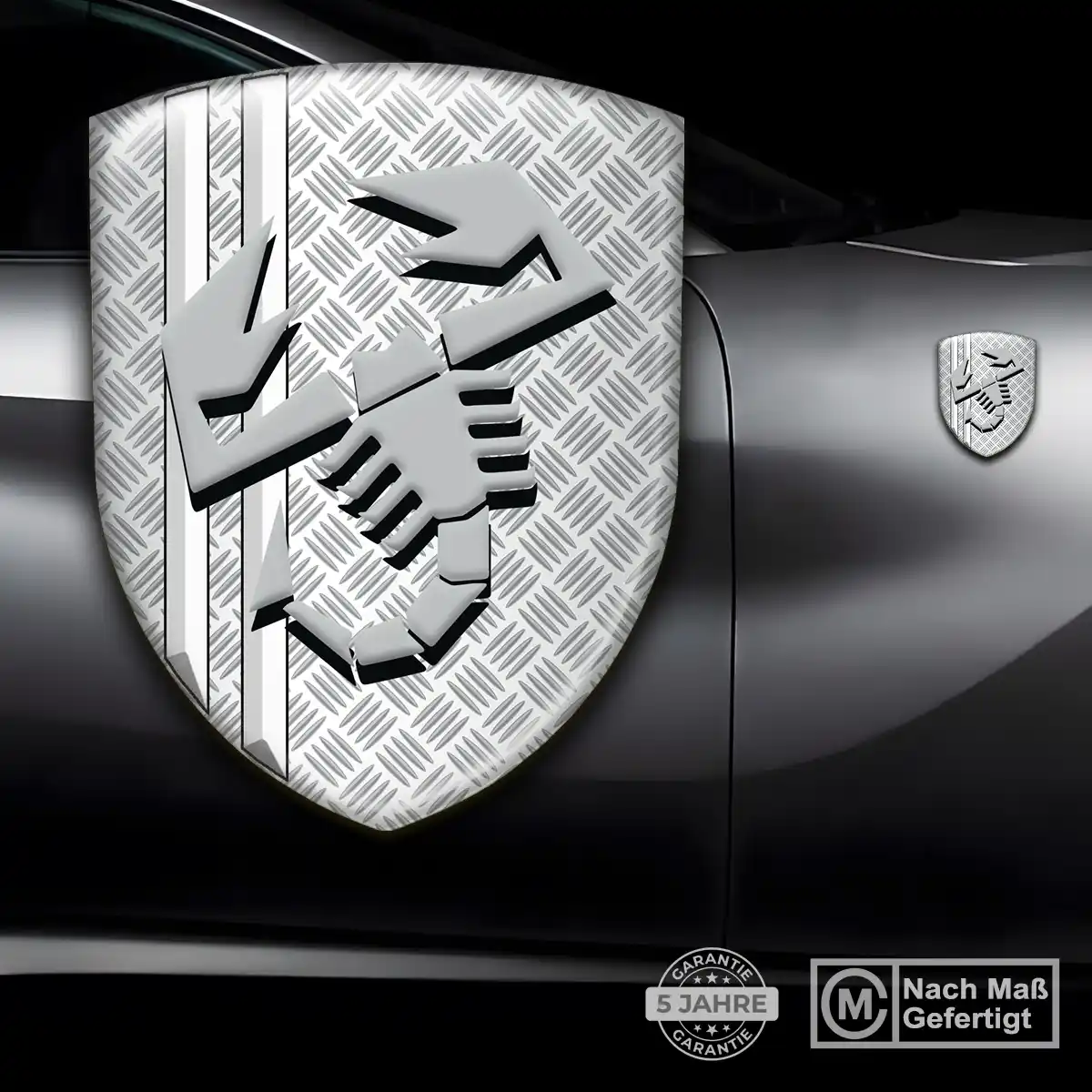 Abarth Silikon Aufkleber Embleme Hochwertiges Harz