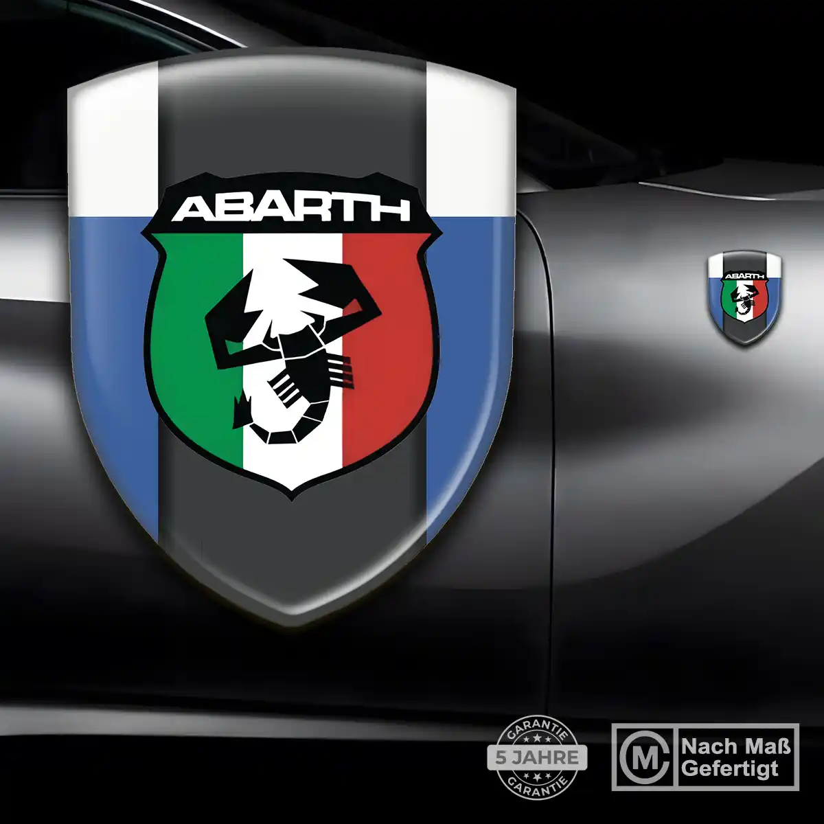 Abarth Silikon Aufkleber Embleme Luxus-Edition
