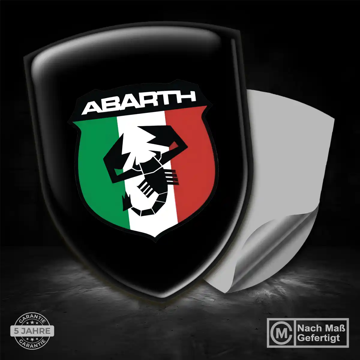 Abarth Silikon Aufkleber Embleme Markenedition