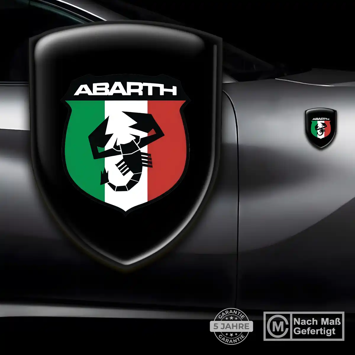 Abarth Silikon Aufkleber Embleme Markenedition