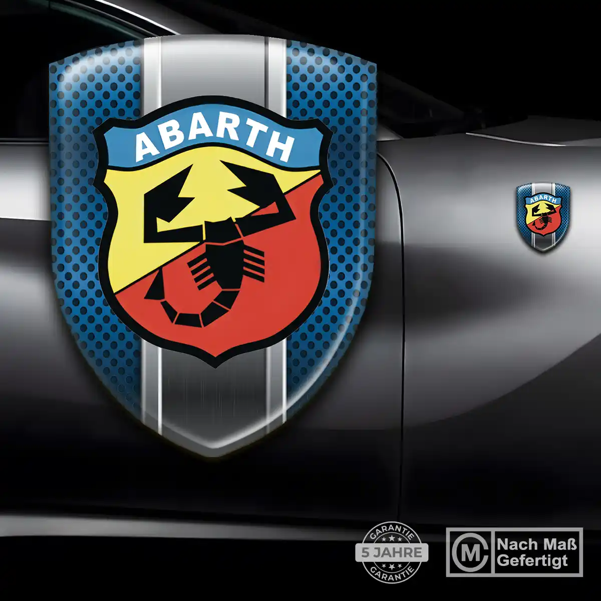 Abarth Silikon Aufkleber Embleme Modernes Design