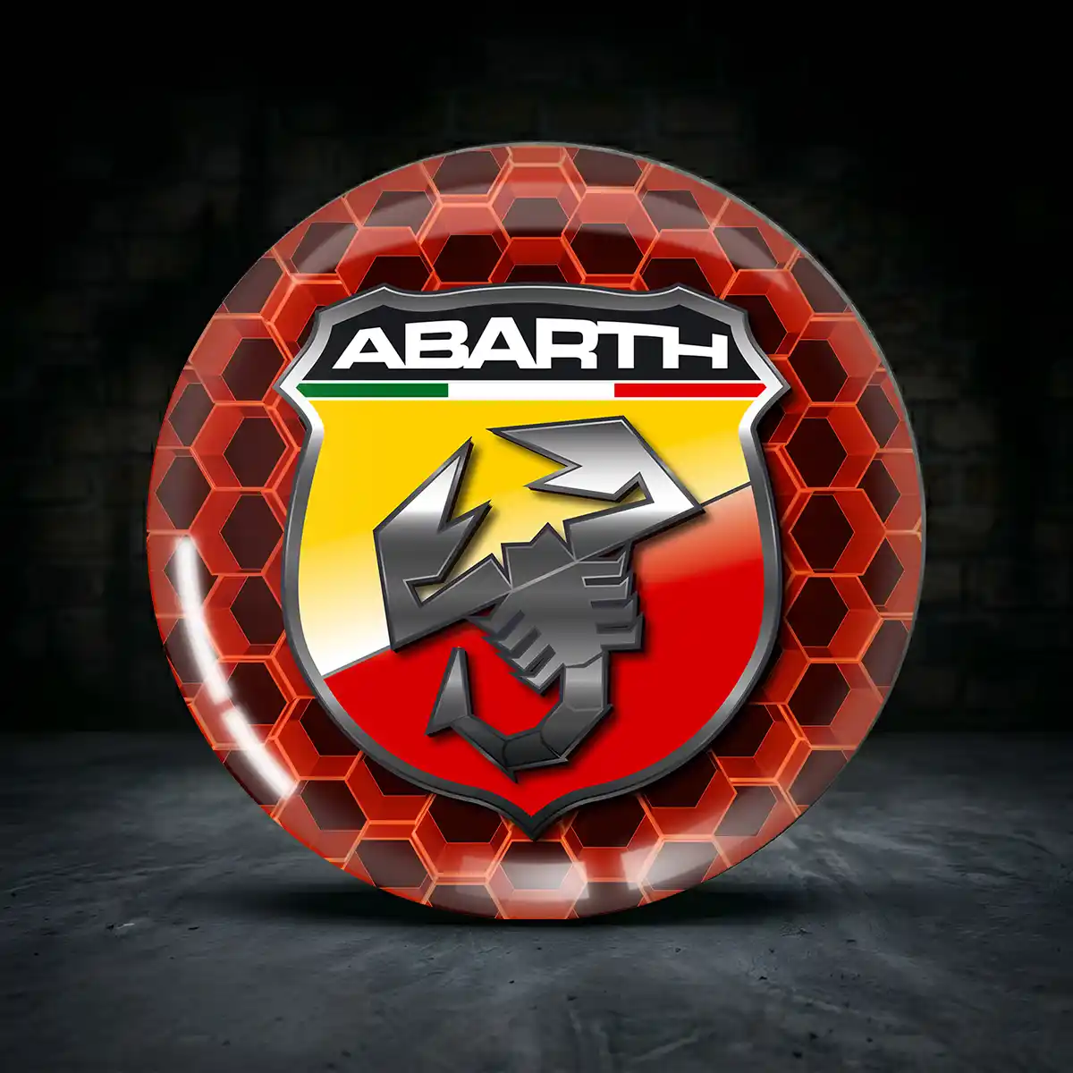 Abarth Silikon Aufkleber Embleme Premium-Edition