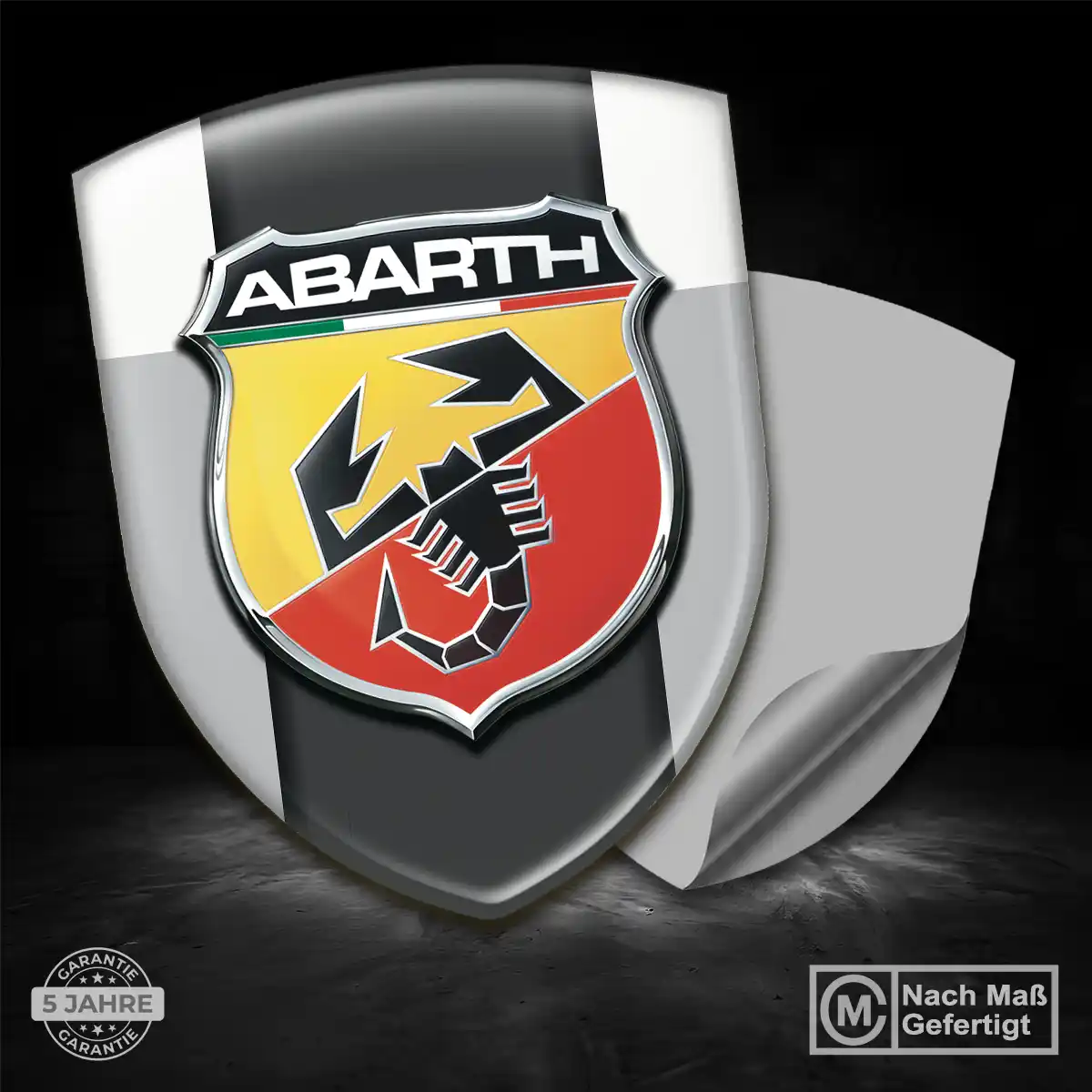 Abarth Silikon Aufkleber Erstklassige Qualität