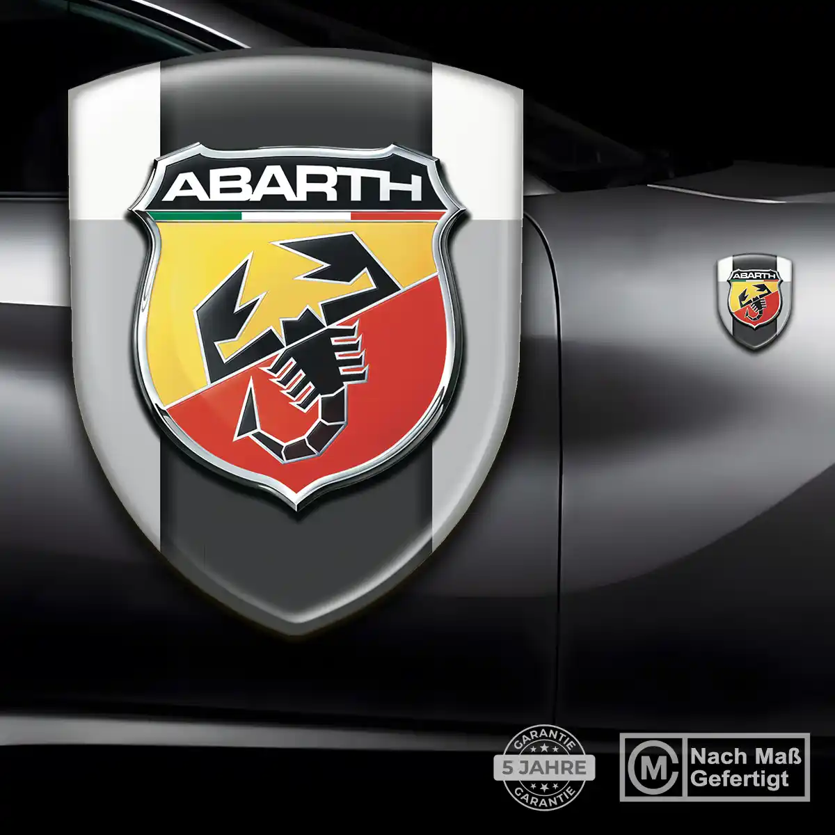 Abarth Silikon Aufkleber Erstklassige Qualität
