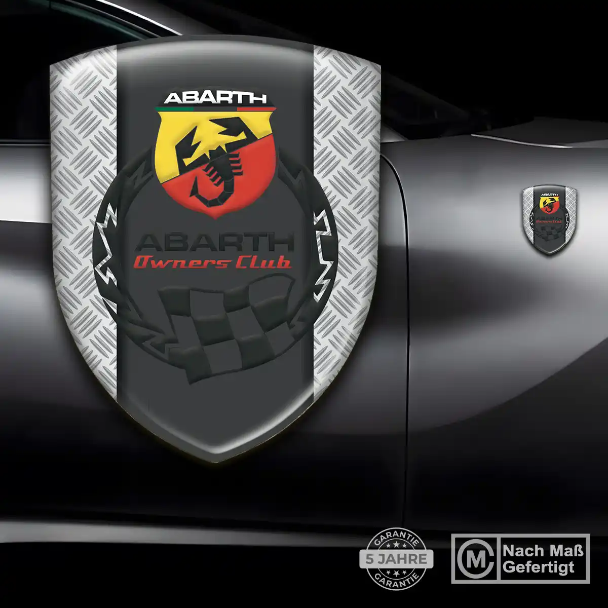 Abarth Silikon Aufkleber Höchste Qualität