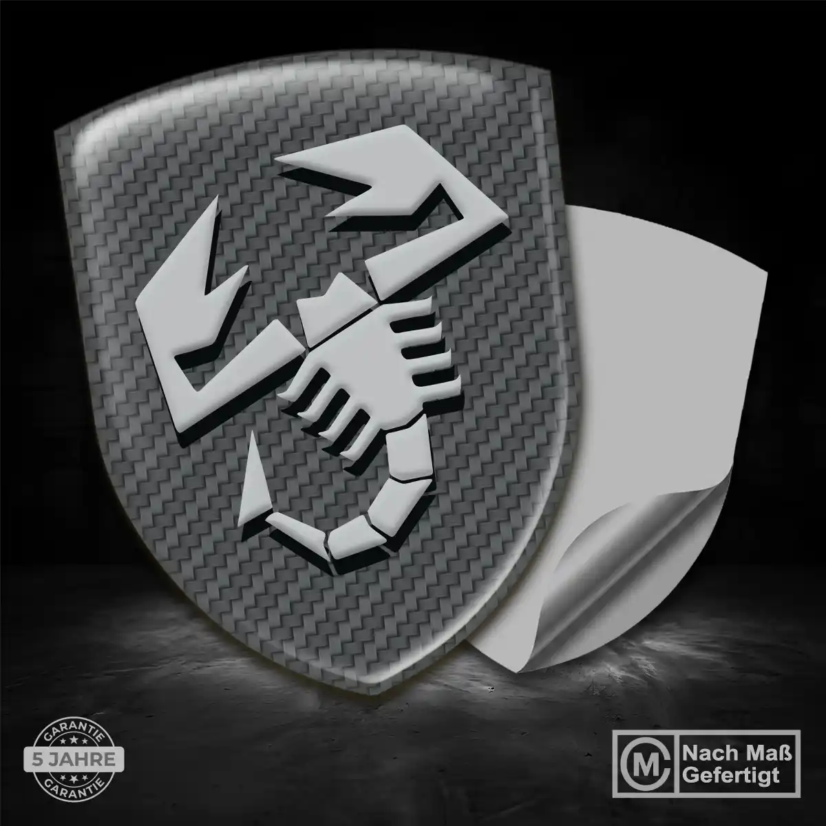 Abarth Silikon Aufkleber Modernes Design