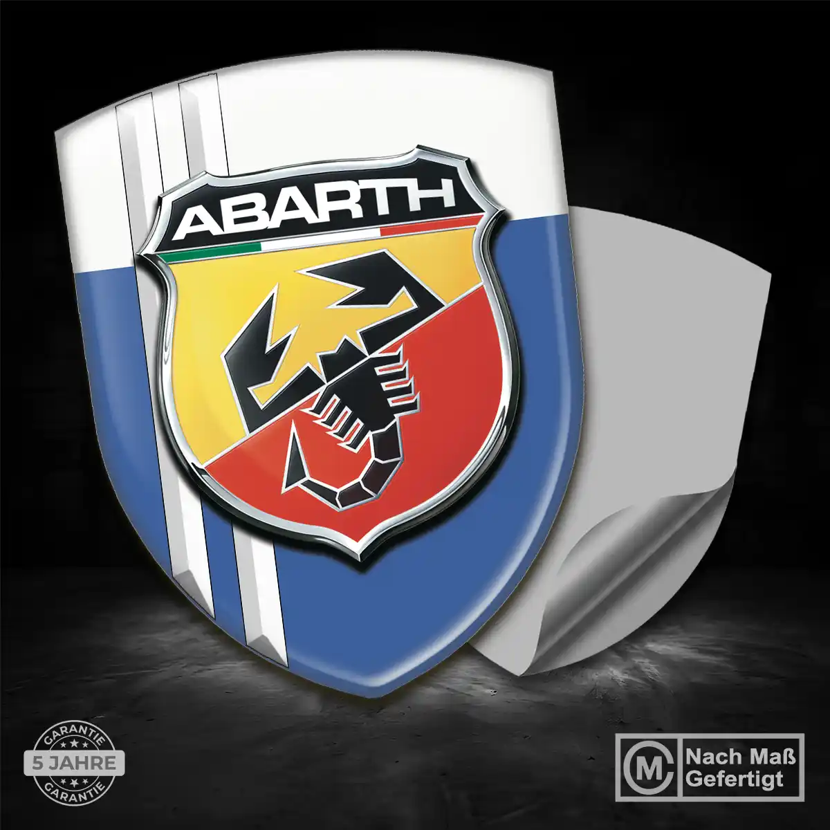Abarth Silikon Aufkleber Premium-Edition