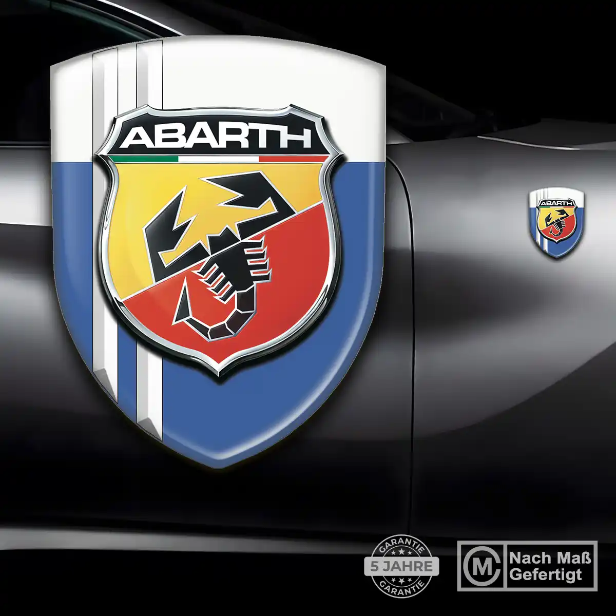 Abarth Silikon Aufkleber Premium-Edition