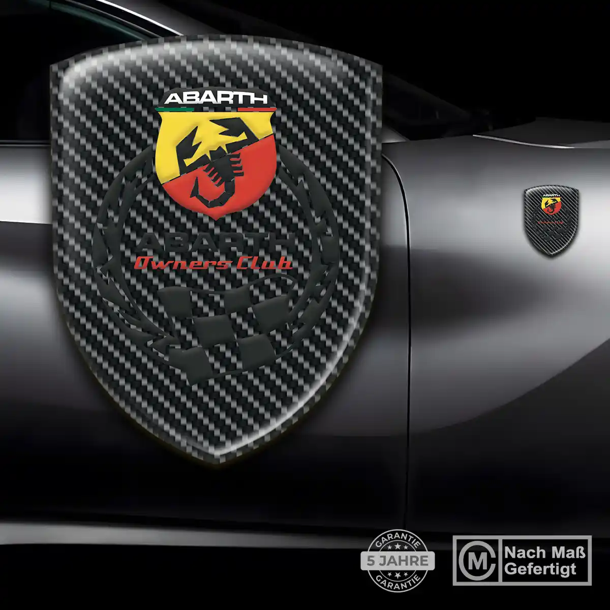 Abarth Silikon Aufkleber Spitzenqualität