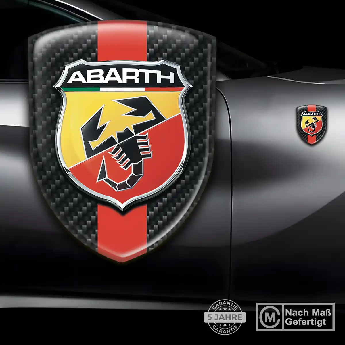 Abarth Silikon Aufkleber Wappen Auto Exterieurdesign