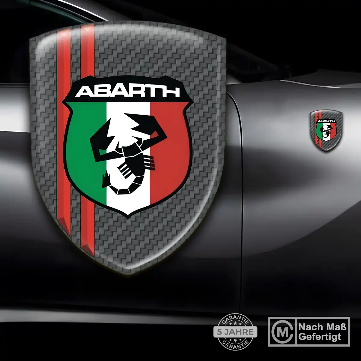 Abarth Silikon Aufkleber Wappen Auto Modernes Design