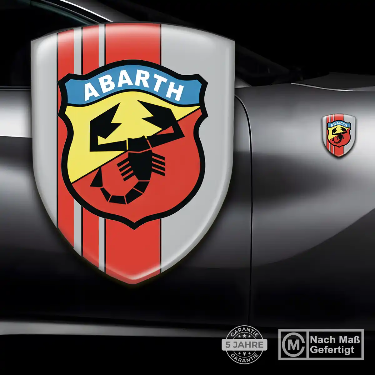 Abarth Silikon Aufkleber Wappen Markenedition