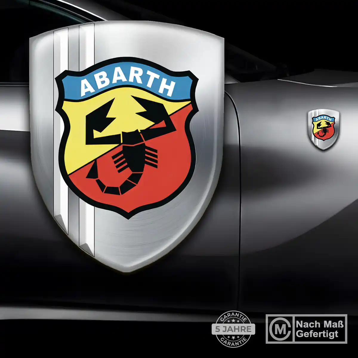 Abarth Silikon Aufkleber Wappen Modernes Design