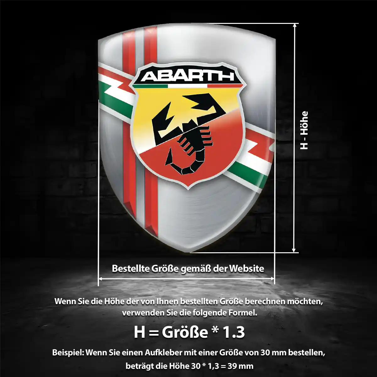 Abarth Wappen Aufkleber Anspruchsvolles Design