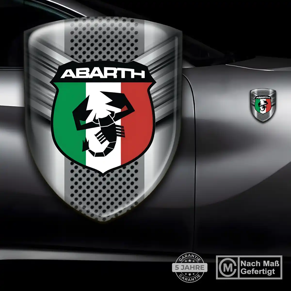 Abarth Wappen Aufkleber Auto Überzeugende Qualität