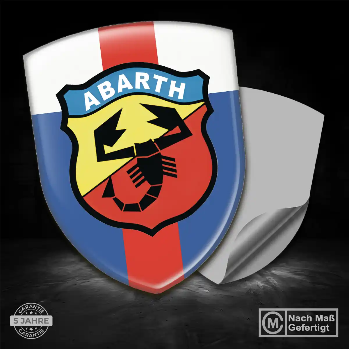 Abarth Wappen Aufkleber Auto Edles Design