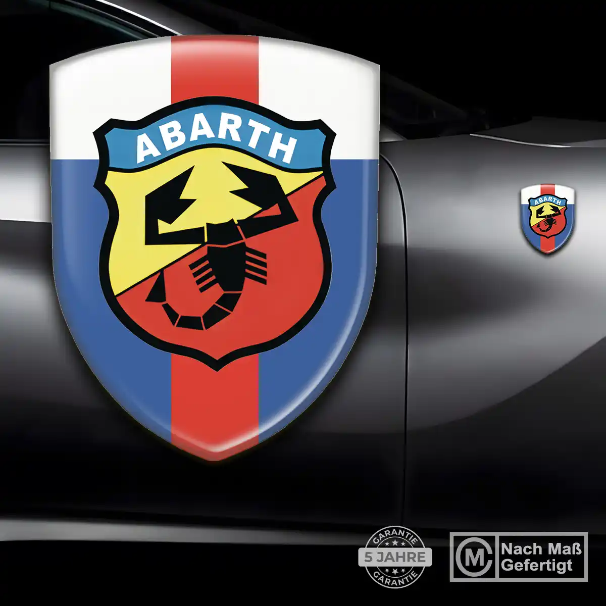Abarth Wappen Aufkleber Auto Edles Design