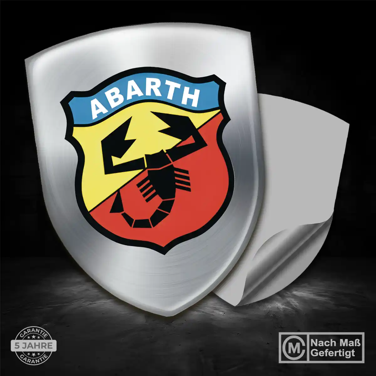 Abarth Wappen Aufkleber Auto Elegantes Design