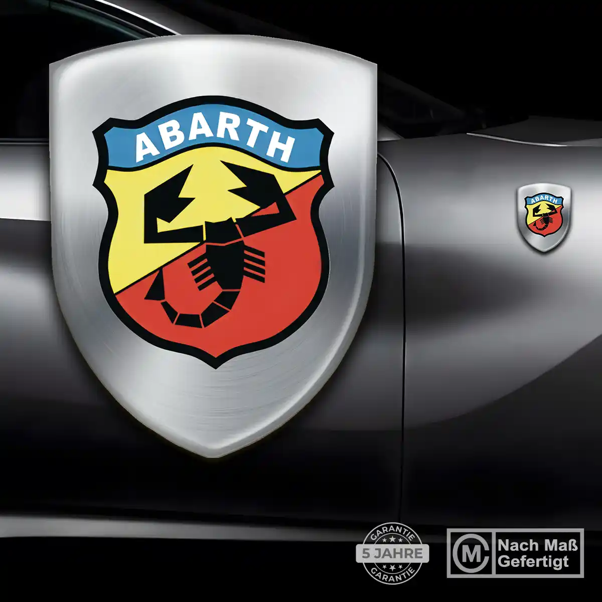 Abarth Wappen Aufkleber Auto Elegantes Design