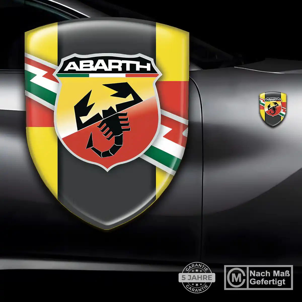 Abarth Wappen Aufkleber Auto Exterieurdesign