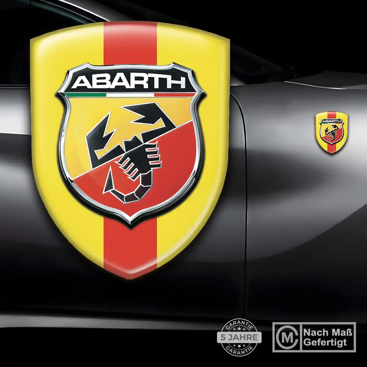 Abarth Wappen Aufkleber Auto Interieurdesign