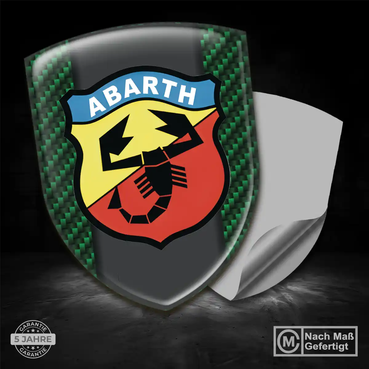 Abarth Wappen Aufkleber Auto Premium-Edition