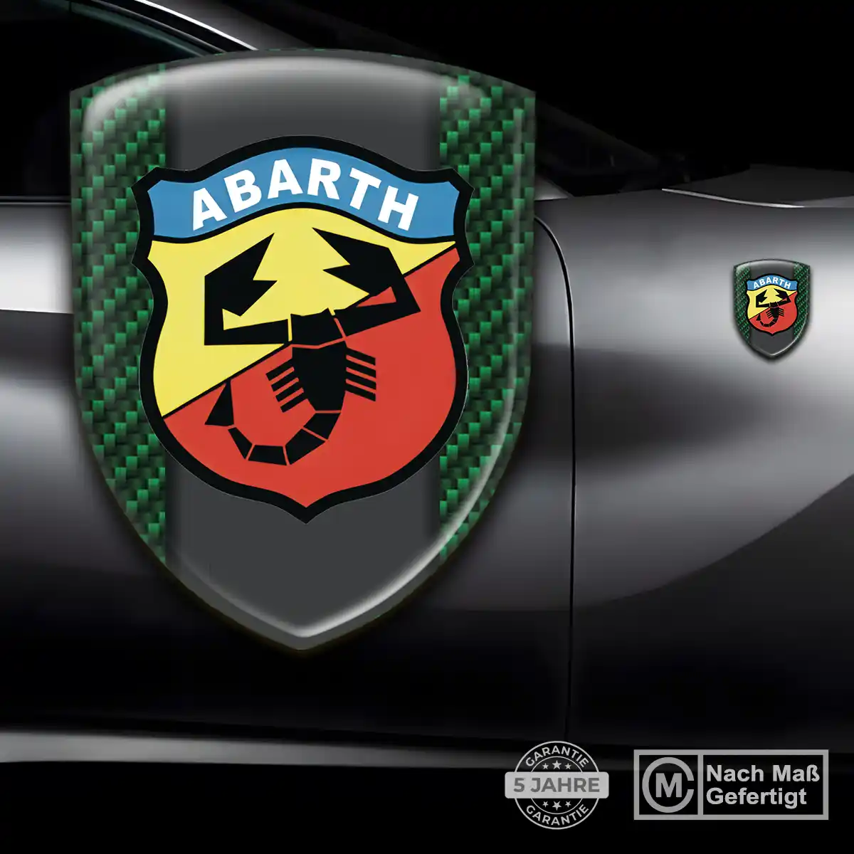 Abarth Wappen Aufkleber Auto Premium-Edition