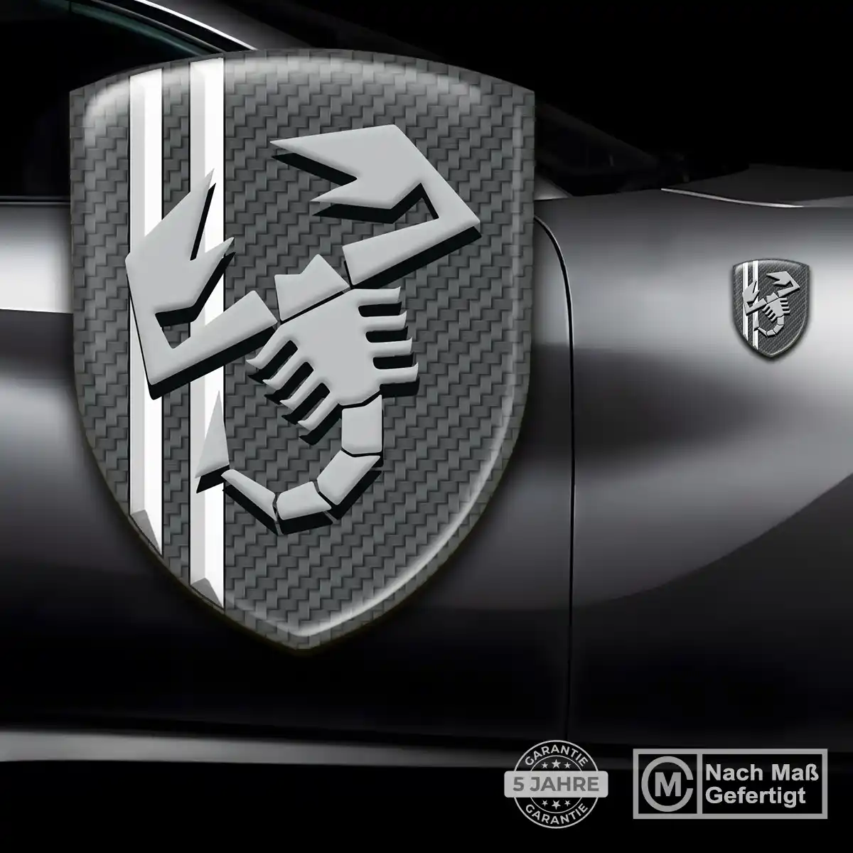 Abarth Wappen Aufkleber Auto Stilvolles Design