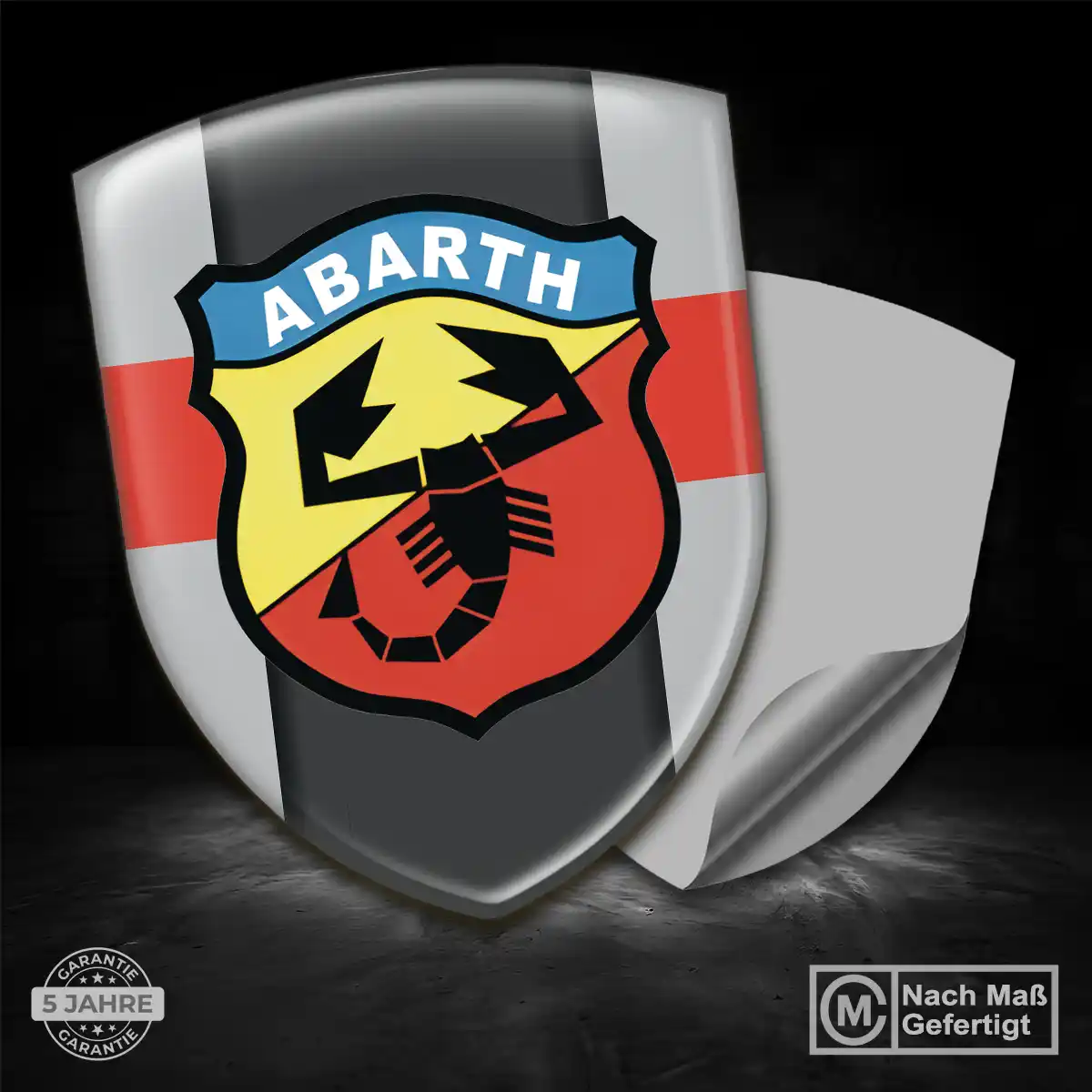 Abarth Wappen Aufkleber Auto Tuningfahrzeug